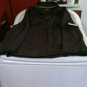 Mens Outdoor Life grey full zip sweater sz L NWT